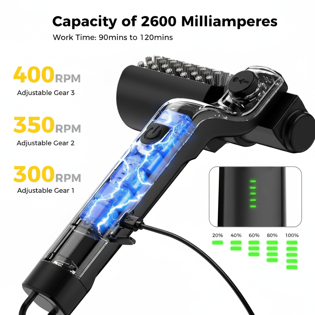Electric BBQ Grill Brush Cleaner