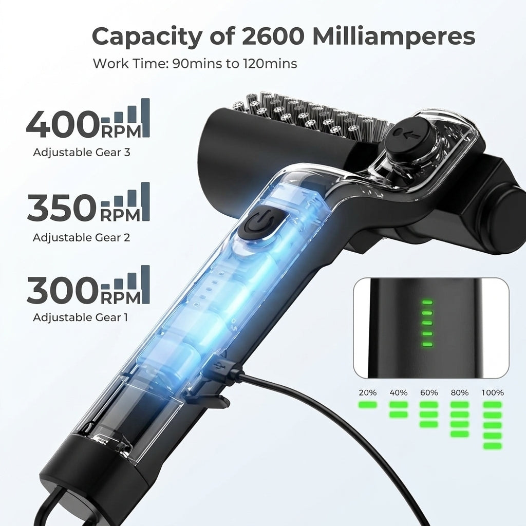Electric BBQ Grill Brush Cleaner