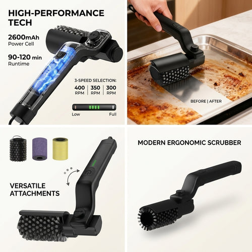 Electric BBQ Grill Brush Cleaner